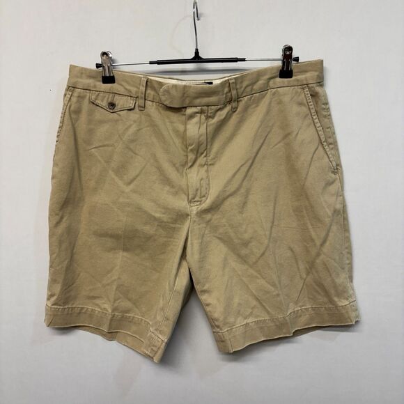 Vintage Ralph Lauren Rugby Men Flat Front Chino Shorts Size 36 Beige M294 -29 - Picture 16 of 16